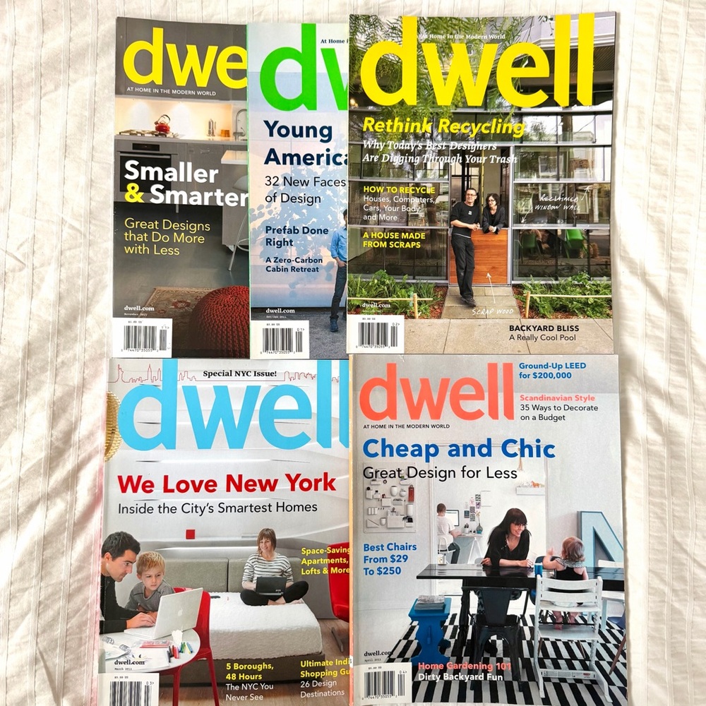Dwell Magazines 2011 - Set of 5
